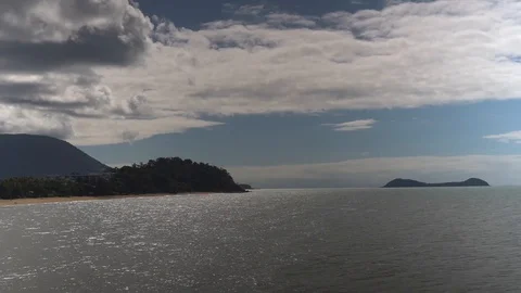 Clouds over the sea Video stock 129222121