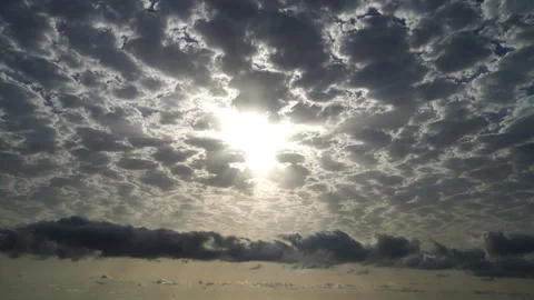 Clouds Over the Sea Stock Footage 313280924