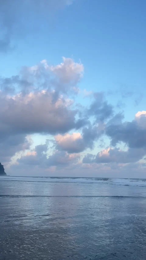 Clouds over the sea Stock Footage 340004707