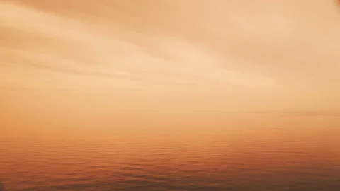 Clouds over sea, hazy day Stock Footage 127617805