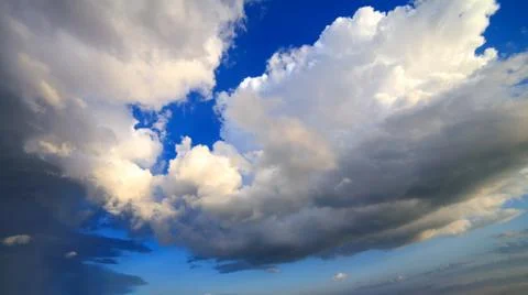 Clouds over the sea Stock Photos