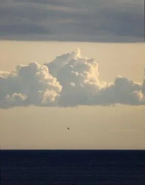 Clouds over the sea Stock Photos
