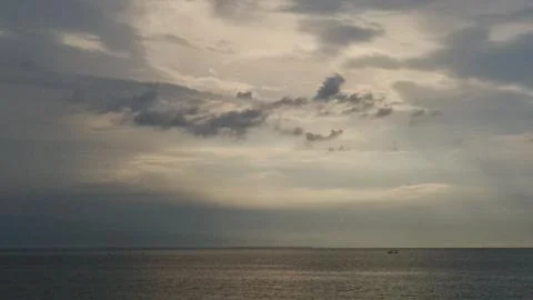 Clouds over the sea 写真素材