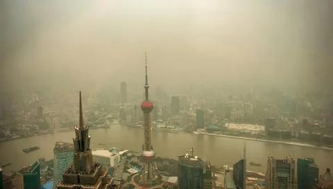 Clouds over Shanghai Foto stock