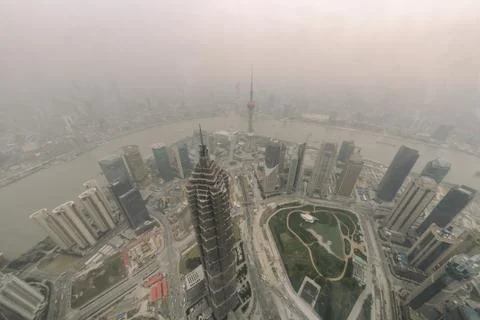 Clouds over Shanghai Stock Photos