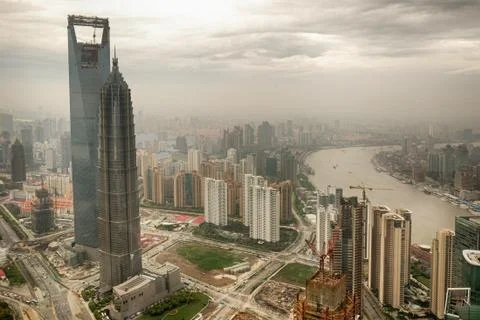 Clouds over Shanghai Stock Photos