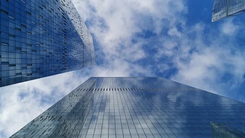 Clouds over skyscrapers 2 스톡 동영상 117223375