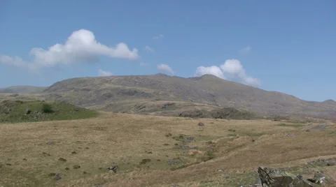 Clouds over snowdonia Stock Footage 33846026