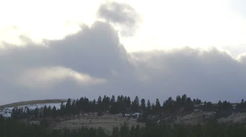 Clouds over snowy mountain 動画素材 24753247