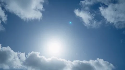 Clouds Over The Sun Time Lapse Stock Footage 304442095