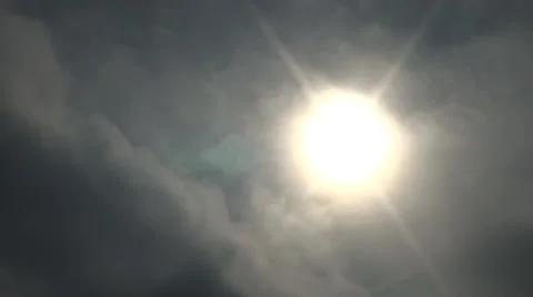 Clouds over the sun timelapse Stock Footage 67986153