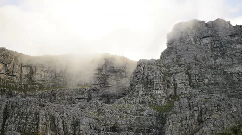 Clouds over Table mountain Stock Footage 22768323