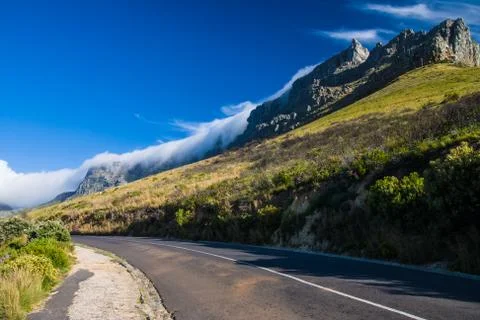 Clouds over the Table Mountain Stock Photos
