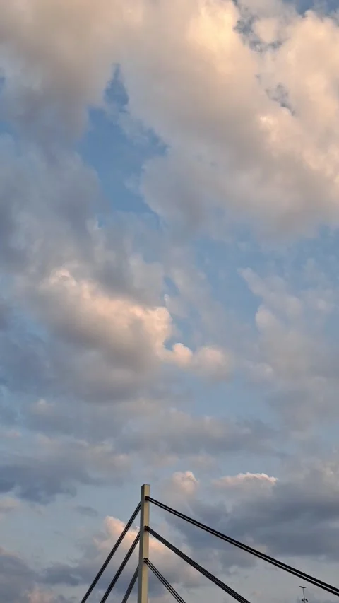 Clouds over the top of the Bridge Time Lapse Video stock 248438450