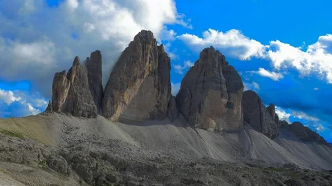 Clouds over the tre cime Stock Footage 121925397