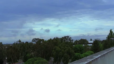Clouds over trees Stock Footage 63620627