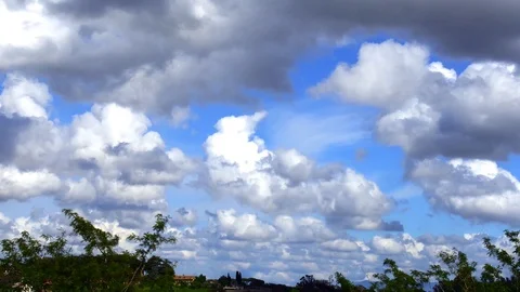 Clouds over Tuscany, time lapse Stock Footage 116780024