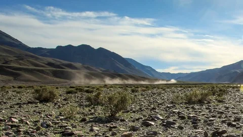 Clouds over the valley of the river Khovd, Mongolian Altai, Mongolia. Full HD Stock Footage 72870188