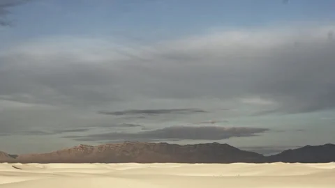 Clouds Over White Sands New Mexico Stock Footage 302766445