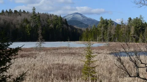 Clouds over Whiteface Mountain timelapse video Stock Footage 41197608
