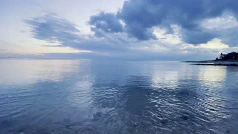 Clouds on an Overcast Day at Chatham, Cape Cod Stock Footage 146927392