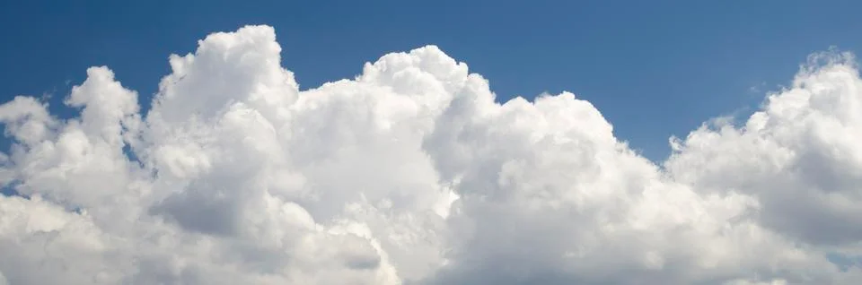 Clouds panoramic view Stock Photos