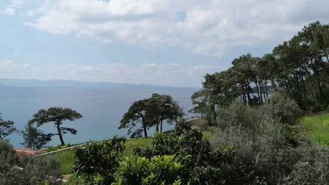 Clouds Passing and Sea Daytime Timelapse Stock Footage 127049904