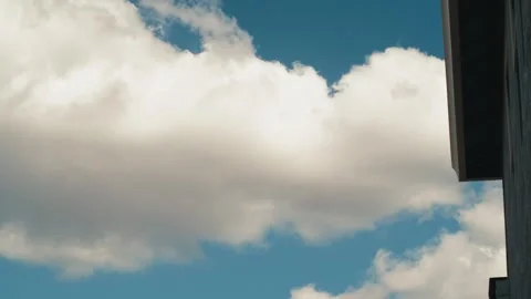 Clouds Passing Building Timelapse Stock Footage 333703923