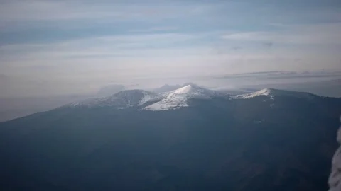 Clouds Passing the Carpathian Mountain Ridge. Time Lapse Clip Stock Footage 71780040