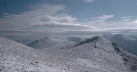 Clouds Passing the Carpathian Mountain Ridge. Time Lapse Clip 動画素材 71780079