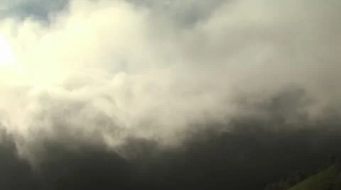Clouds Passing Dark Bottom Video stock 19195003