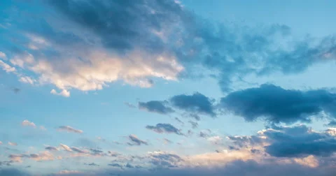 Clouds passing flying by timelapse time lapse cloudscape cloud sunset sun set 4K Stock Footage 49073530