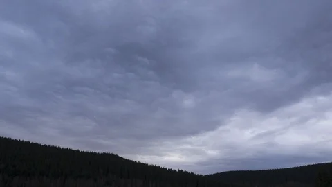 Clouds passing at great speed. Blue sky. Time-lapse video Stock Footage 90529291