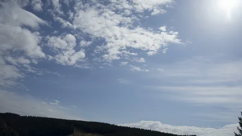 Clouds passing at great speed. Blue sky. Time-lapse video Stock Footage 90531007