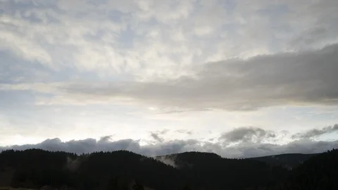 Clouds passing at great speed. Blue sky. Time-lapse video Stock Footage 90532372