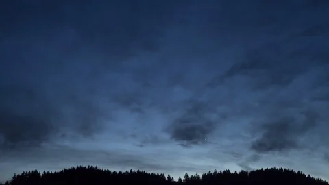 Clouds passing at great speed. Blue sky. Time-lapse video Stock Footage 90532570