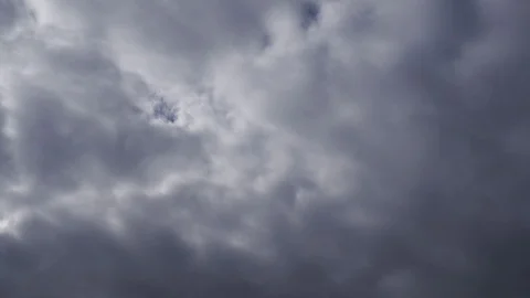 Clouds passing at great speed. Blue sky. Time-lapse video Video stock 90559358
