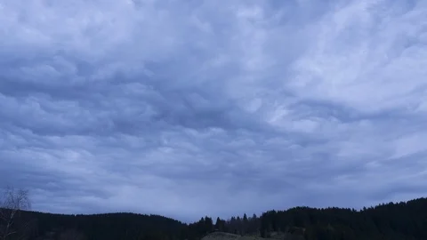 Clouds passing at great speed. Time-lapse video Stock Footage 90529404