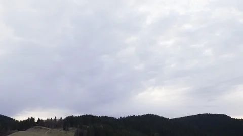 Clouds passing in the mountains. Germany Stock Footage 90529148