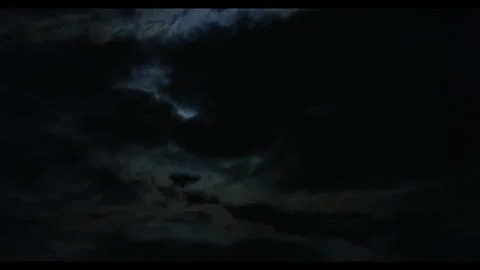Clouds Passing Over the Moon Stock Footage 202088457