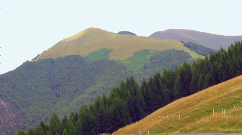 Clouds passing over mountain Stock Footage 28578404