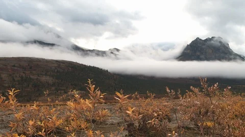 Clouds Passing Over Mountains Time Lapse Stock Footage 92173235