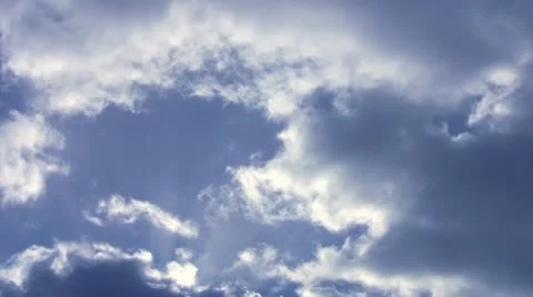 Clouds passing by slow Stock Footage 10699476