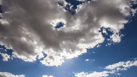 Clouds Passing the Sun 스톡 동영상 87099413