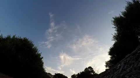 Clouds passing time-lapse go pro Stock Footage 117454606