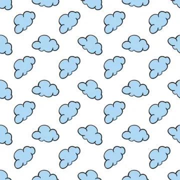 Clouds pattern Stock Illustration