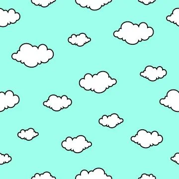 Clouds Pattern Stock Illustration