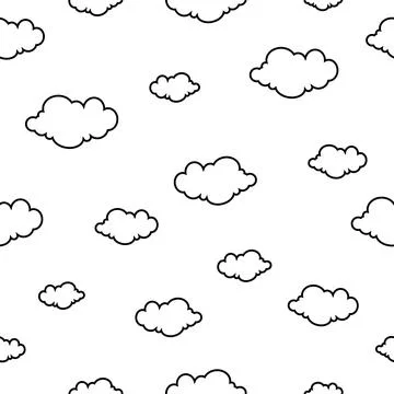 Clouds Pattern イラスト素材