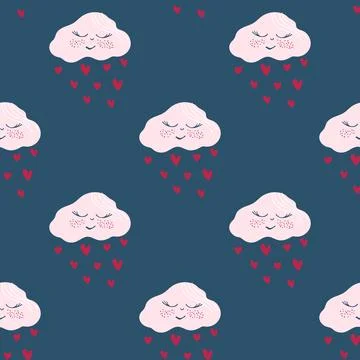 Clouds pattern Stock Illustration