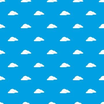 Clouds pattern seamless blue Illustrazione stock